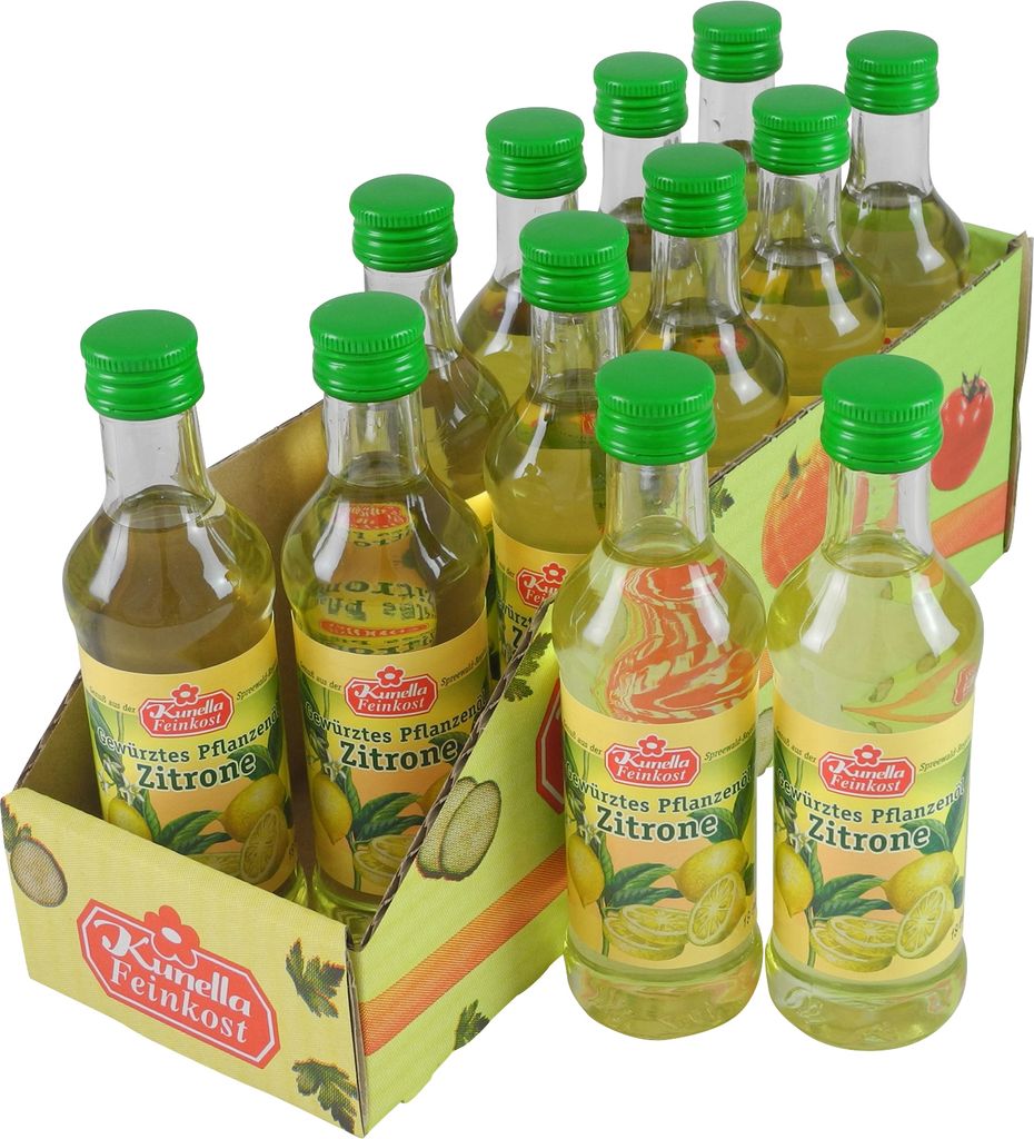 Kunella Feinkost Kunella Spiced Rapeseed Oil Lemon - 12-pack (12 bottles of 100 ml each)