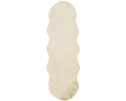 SoleVito Faux fur Romance Shape beige 55x160 cm