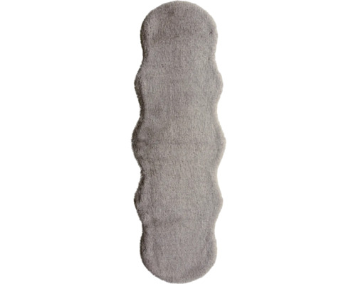 SoleVito Faux fur Romance Shape brown mottled 55x160 cm