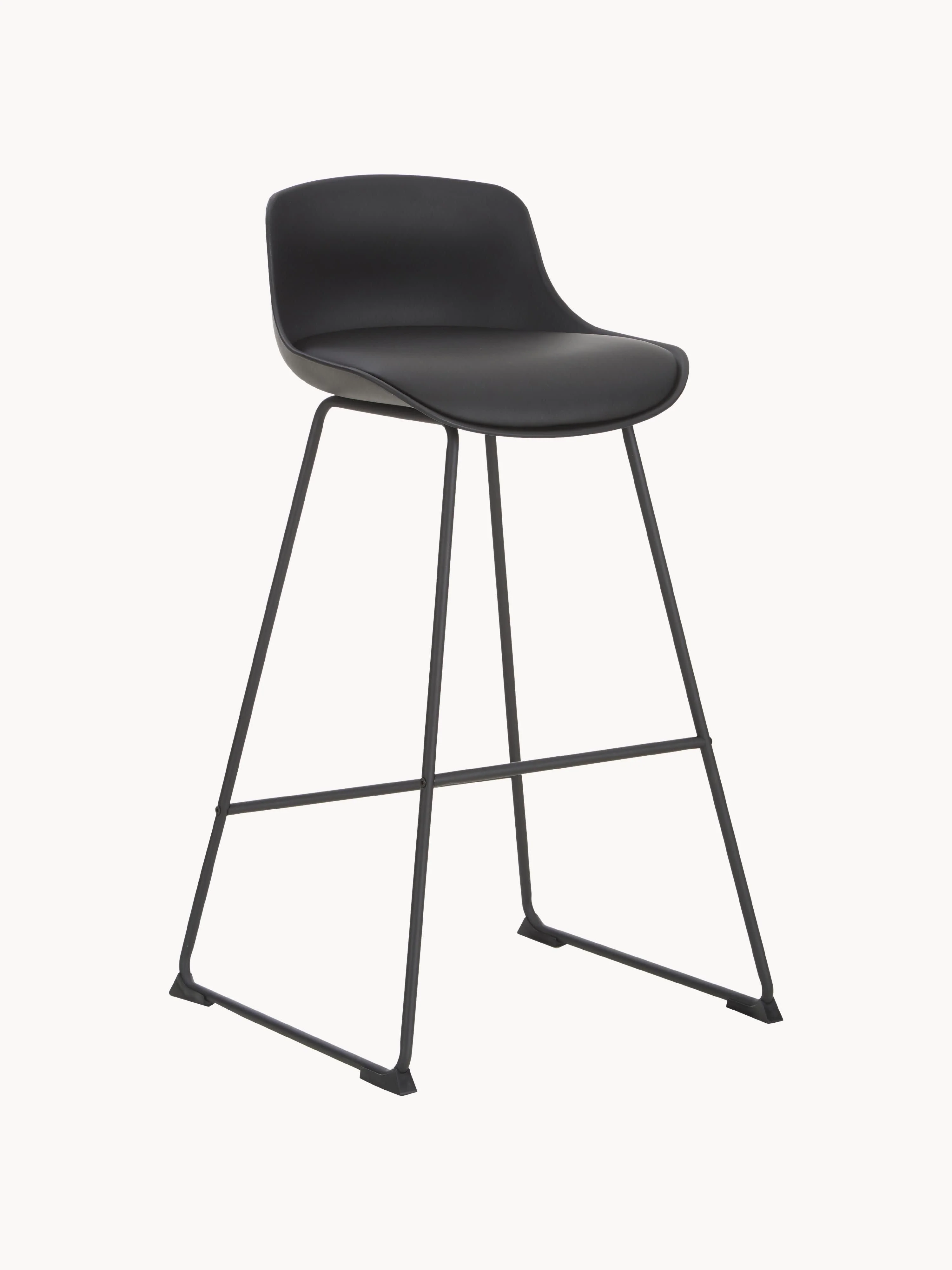 Westwing Collection Tina faux leather bar stools, set of 2