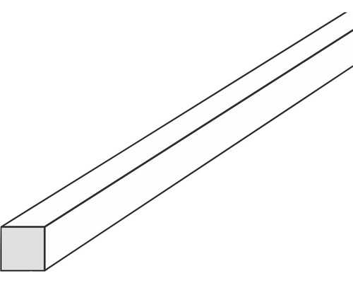 Hornbach Plastic square strip 4.5x4.5x1000 mm white