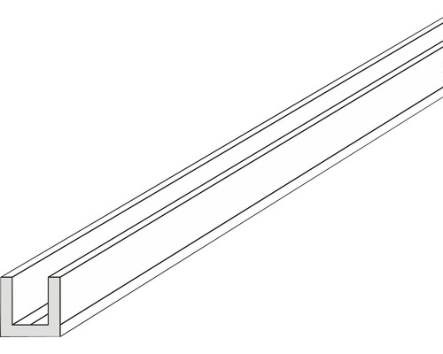 Hornbach Plastic U-profile 6.0x3.0x1000 mm white