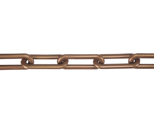 Plastic chain Pösamo Ø 10 mm copper-colored, sold by the meter