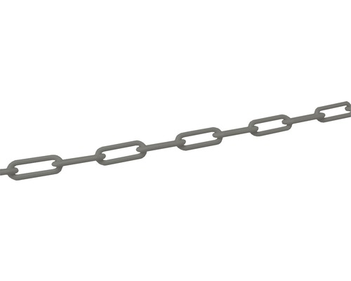 Pösamo Plastic chain silver 10 mm, 10 m polyethylene sold by the meter