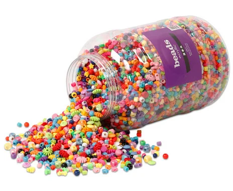 Plastic beads, 3 kg