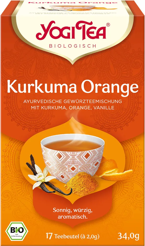 Yogi Tea Turmeric Orange Tea Blend, 34 g