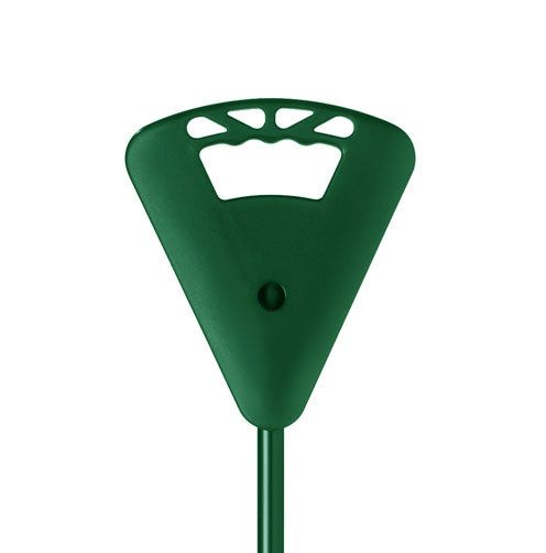 KURZER Short walking stick with green seat including beach attachment 1 St