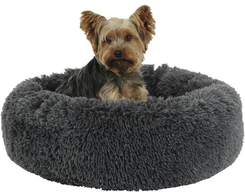 Kerbl Fluffy cuddly bed gray, Ø 76 x 19 cm gray
