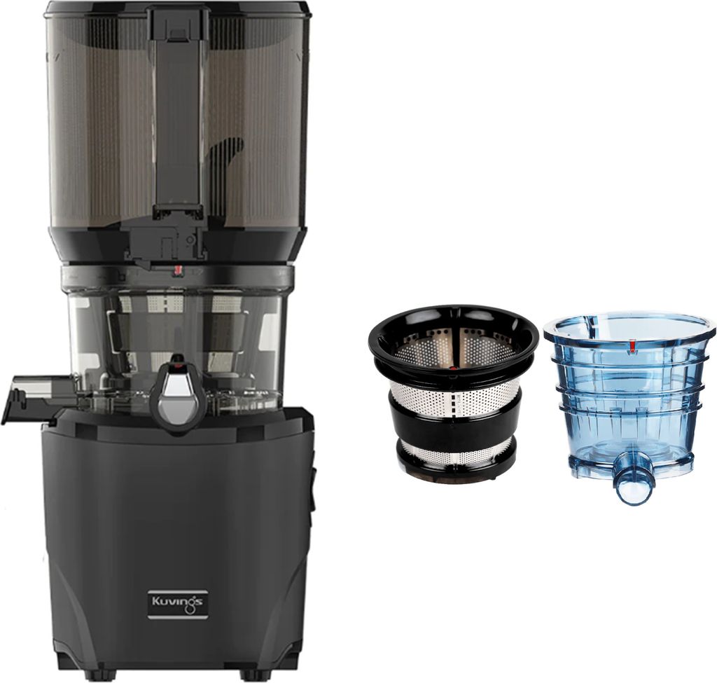 Kuvings Auto10S Slow Juicer with Cream & Smoothie Strain, Color: Matte Black