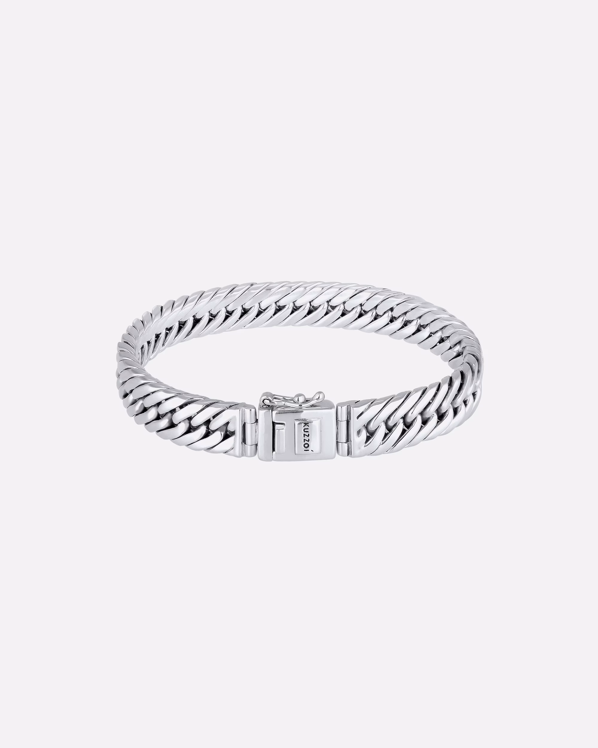 KUZZOI bracelet link bracelet box clasp unisex 925 silver