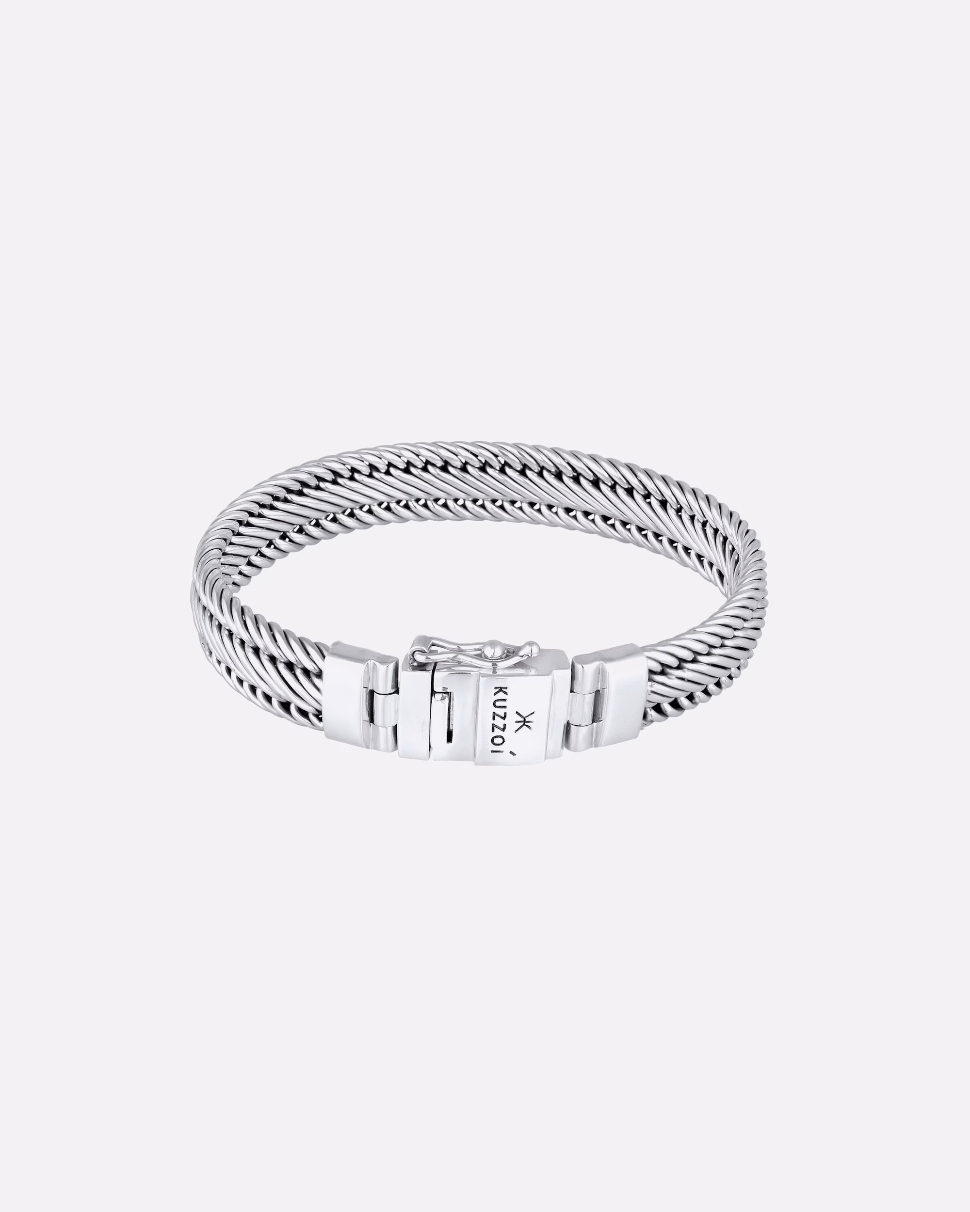 KUZZOI bracelet men's link bracelet braided 925 silver