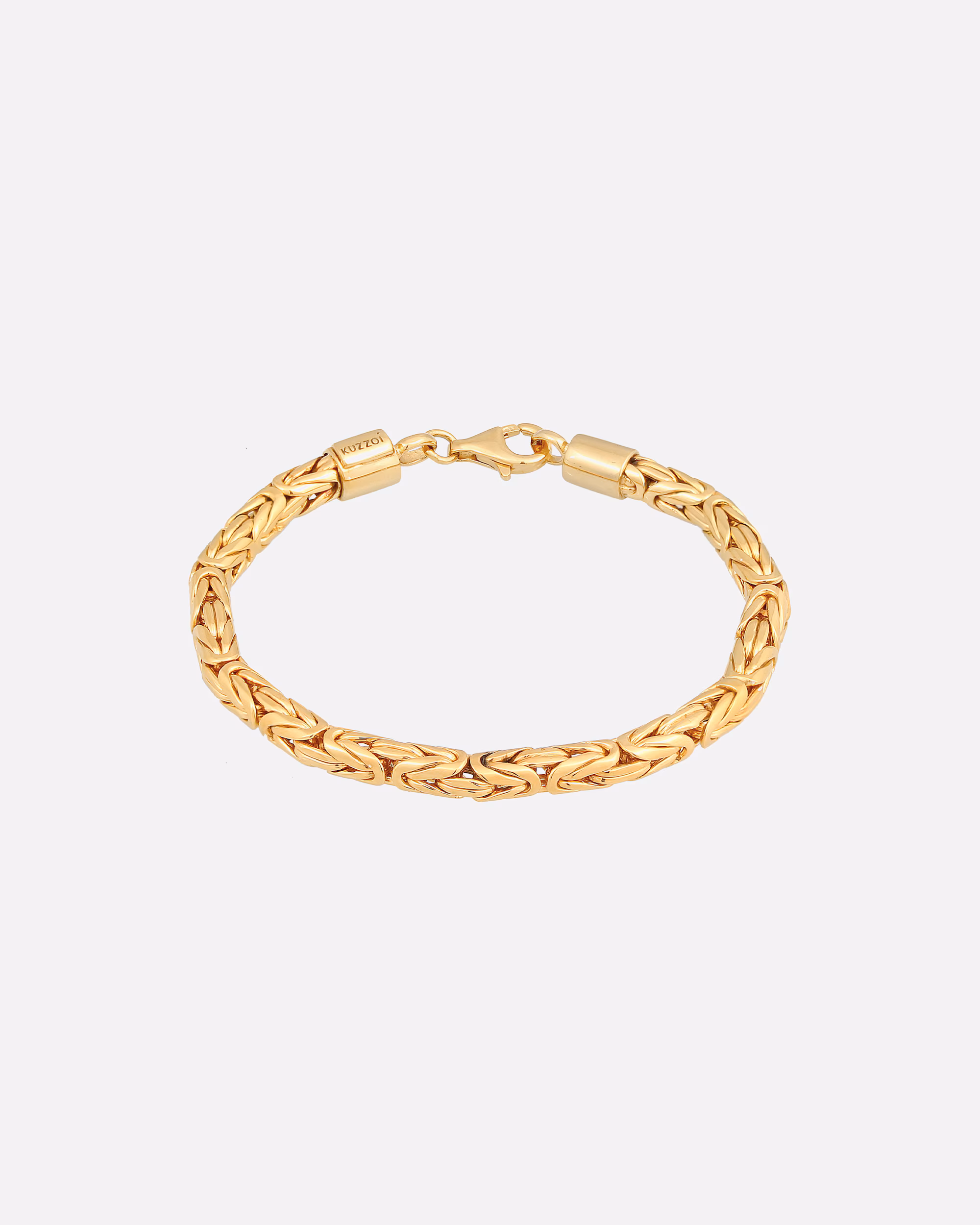 KUZZOI bracelet men's king chain round 925 silver
