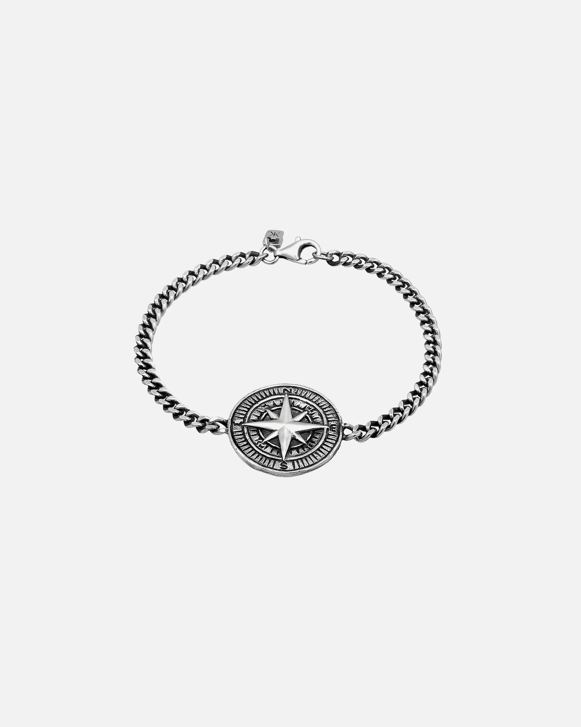 KUZZOI bracelet compass maritime masculine solid 925 silver