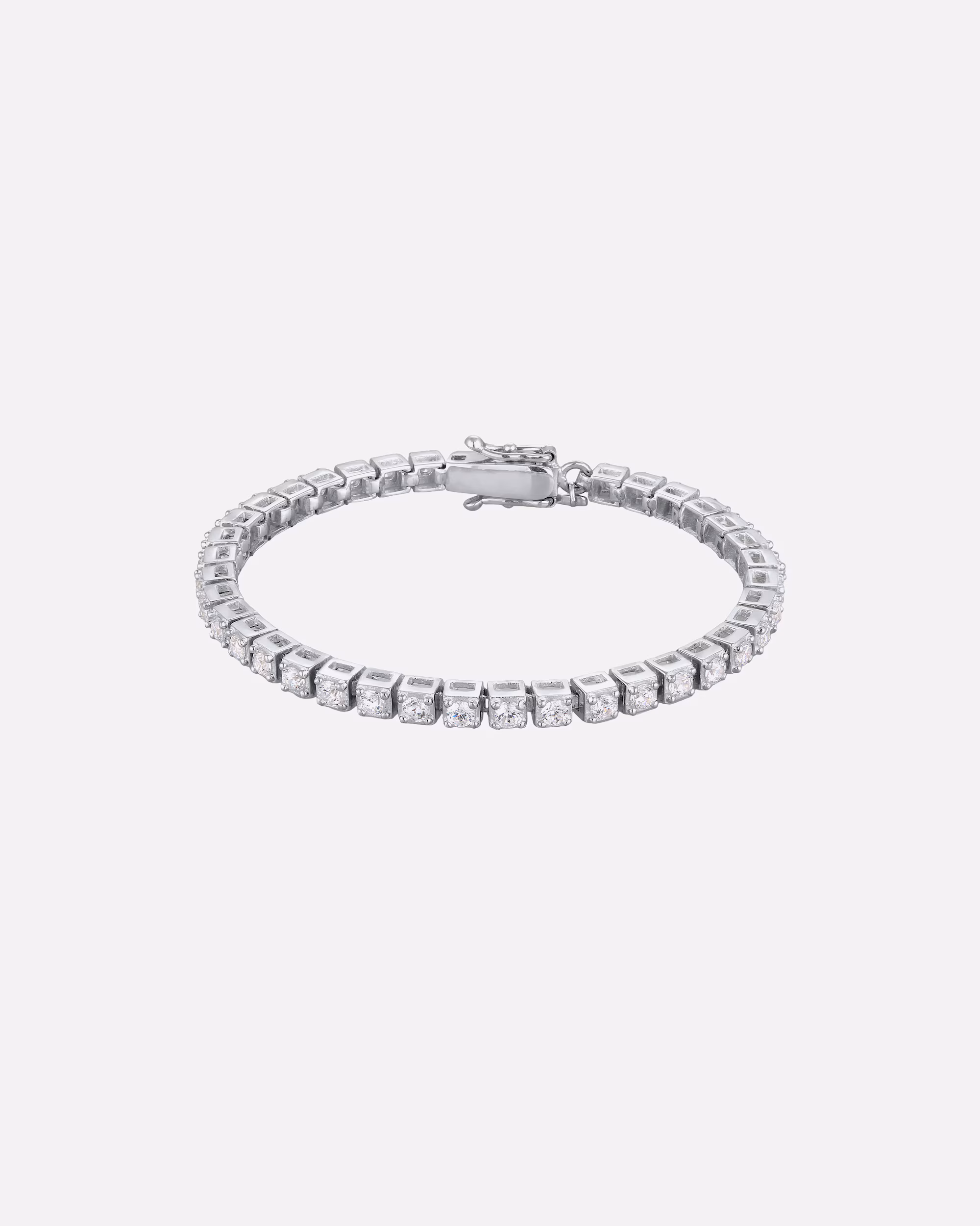 KUZZOI bracelet tennis bracelet zirconia white 925 sterling silver