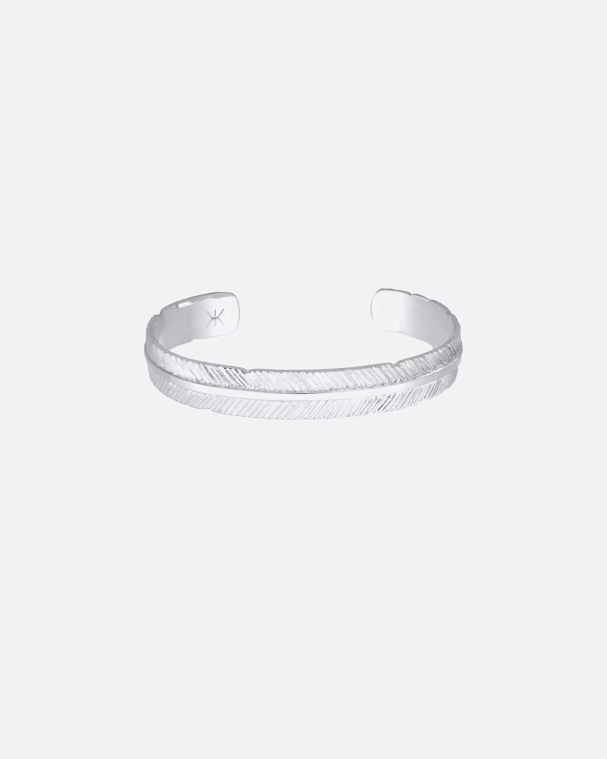 KUZZOI Bangle Feather 925 Sterling Silver