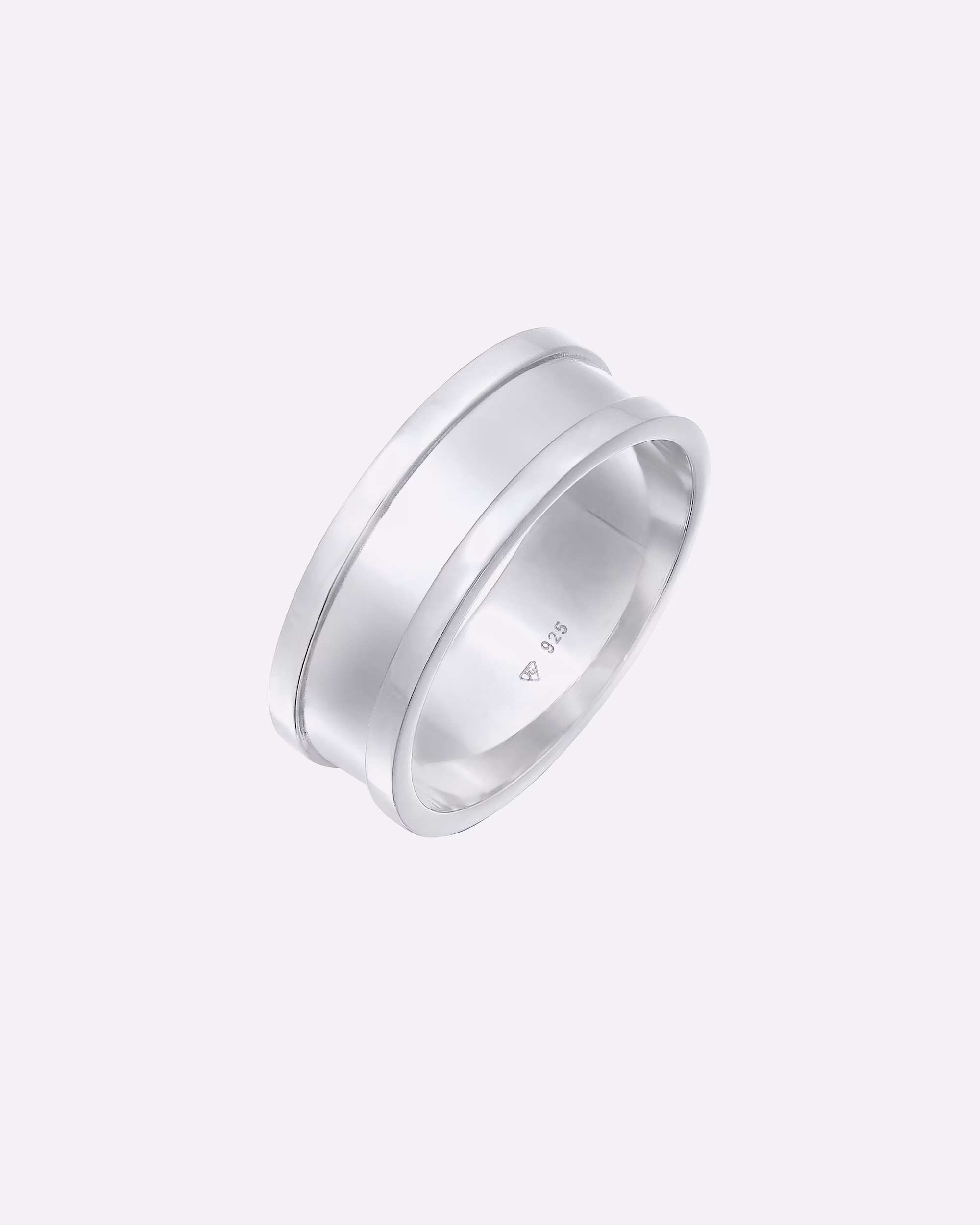 KUZZOI ring band ring wide oxidized casual 925 silver