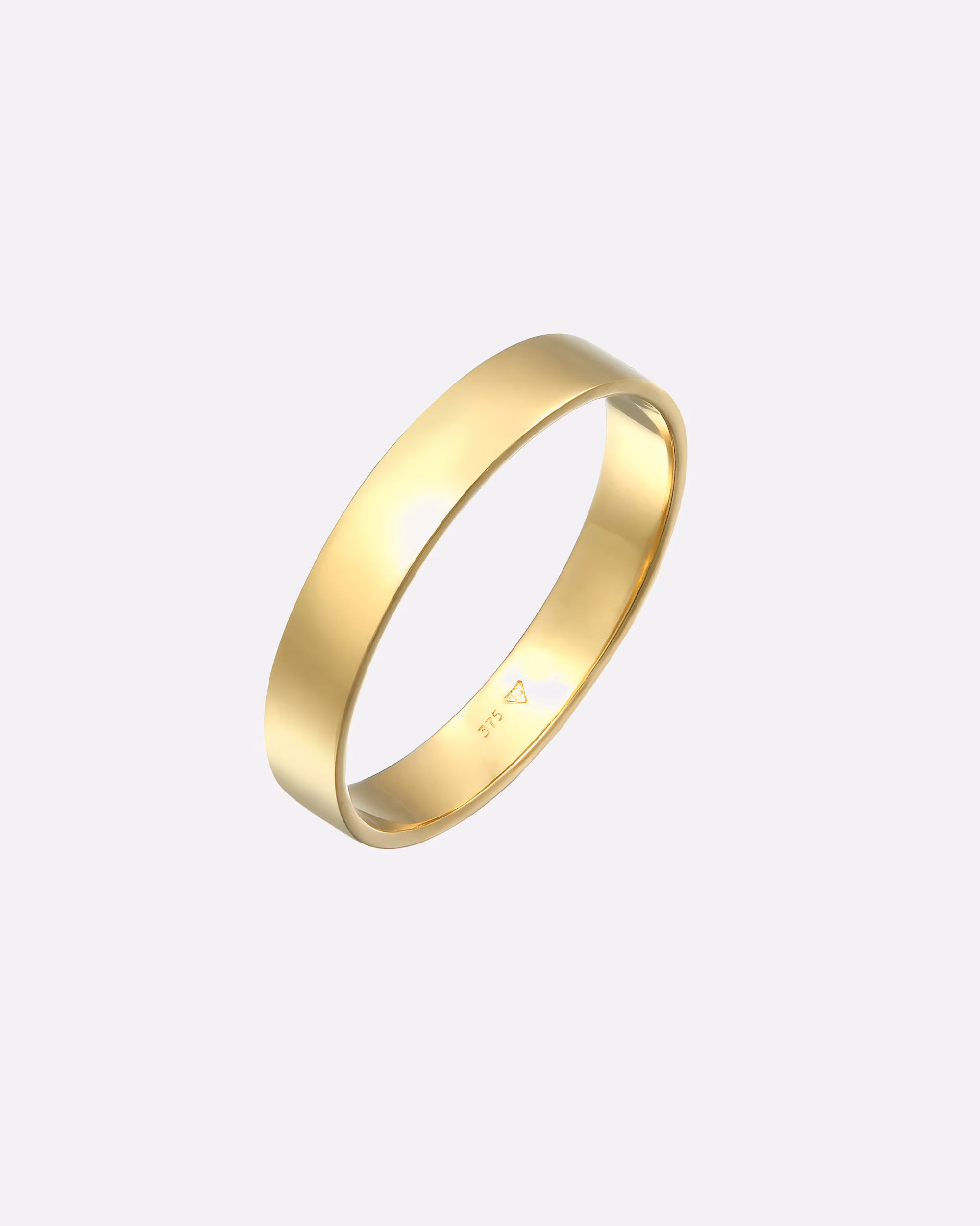 KUZZOI ring band ring men's ring friendship ring 375 yellow gold
