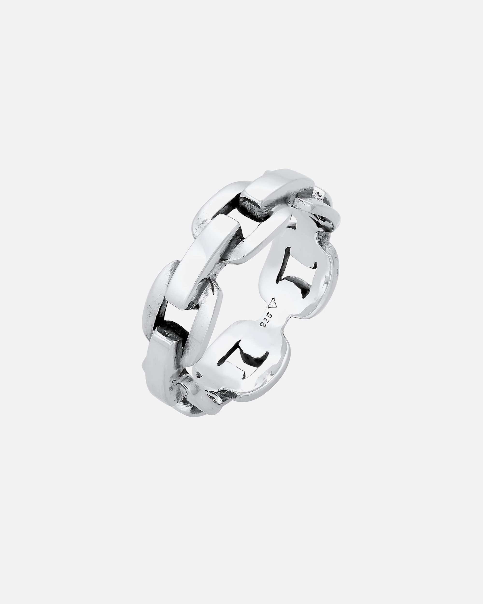 KUZZOI ring men's anchor chain ring trend 925 silver