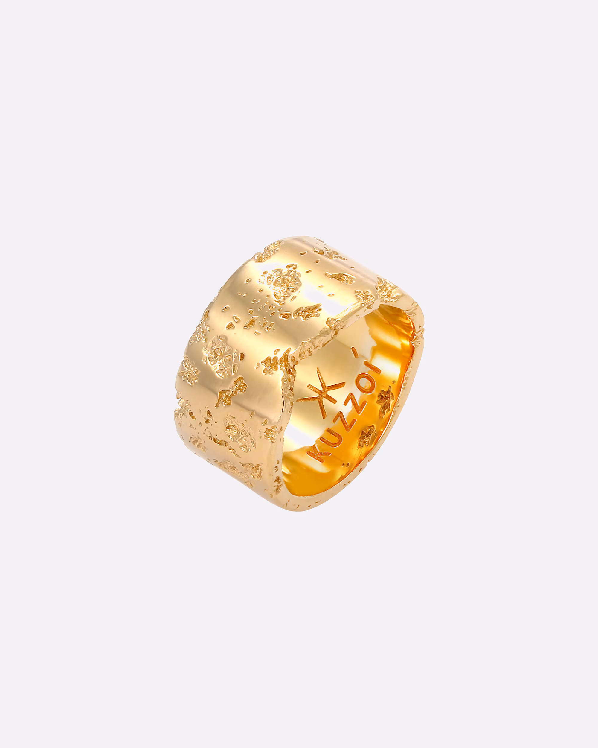 KUZZOI ring men's band ring rustic robust look 925 silver