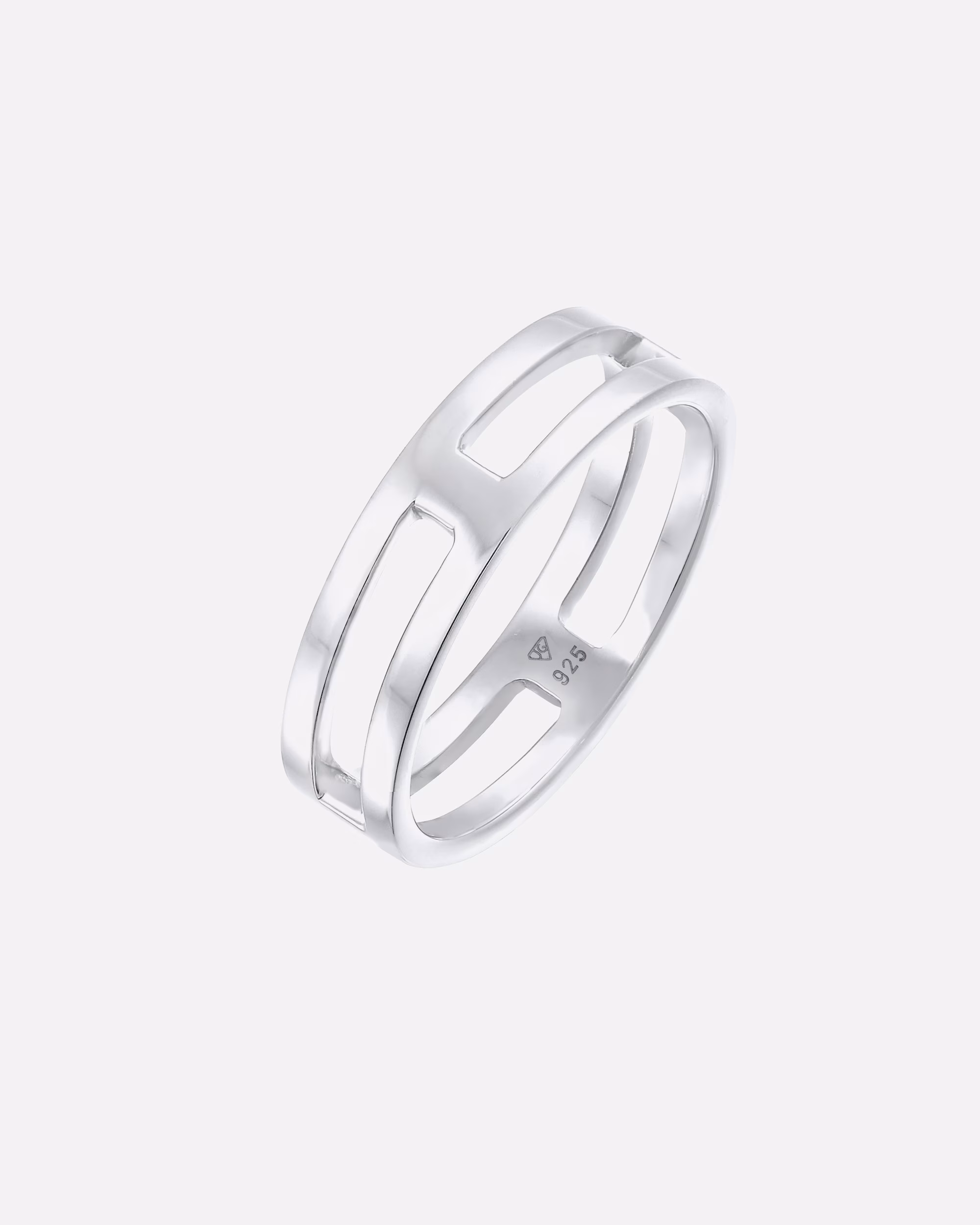 KUZZOI ring men's band ring bridge solid 925 silver