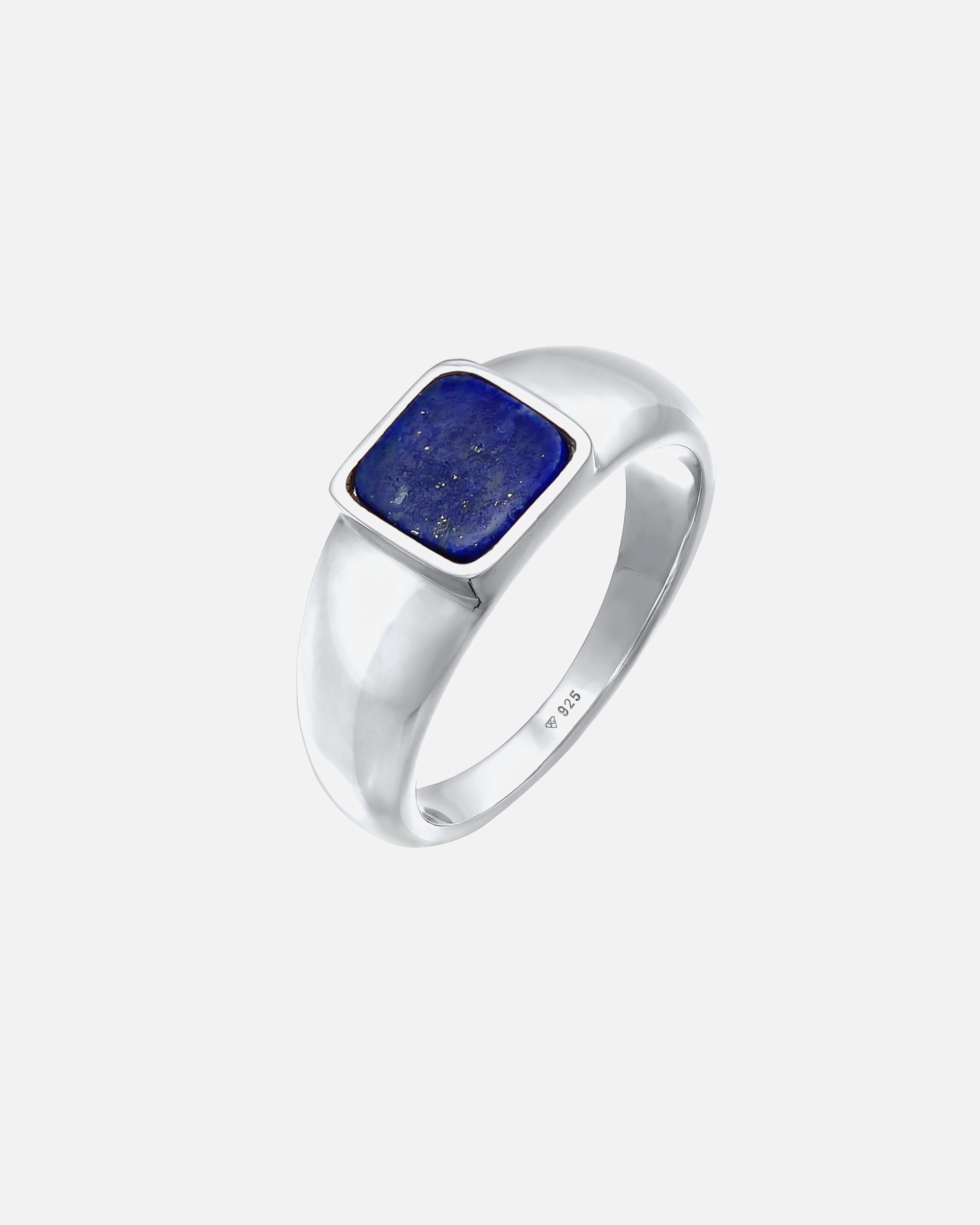 KUZZOI ring men's signet ring sodalite square basic 925 silver