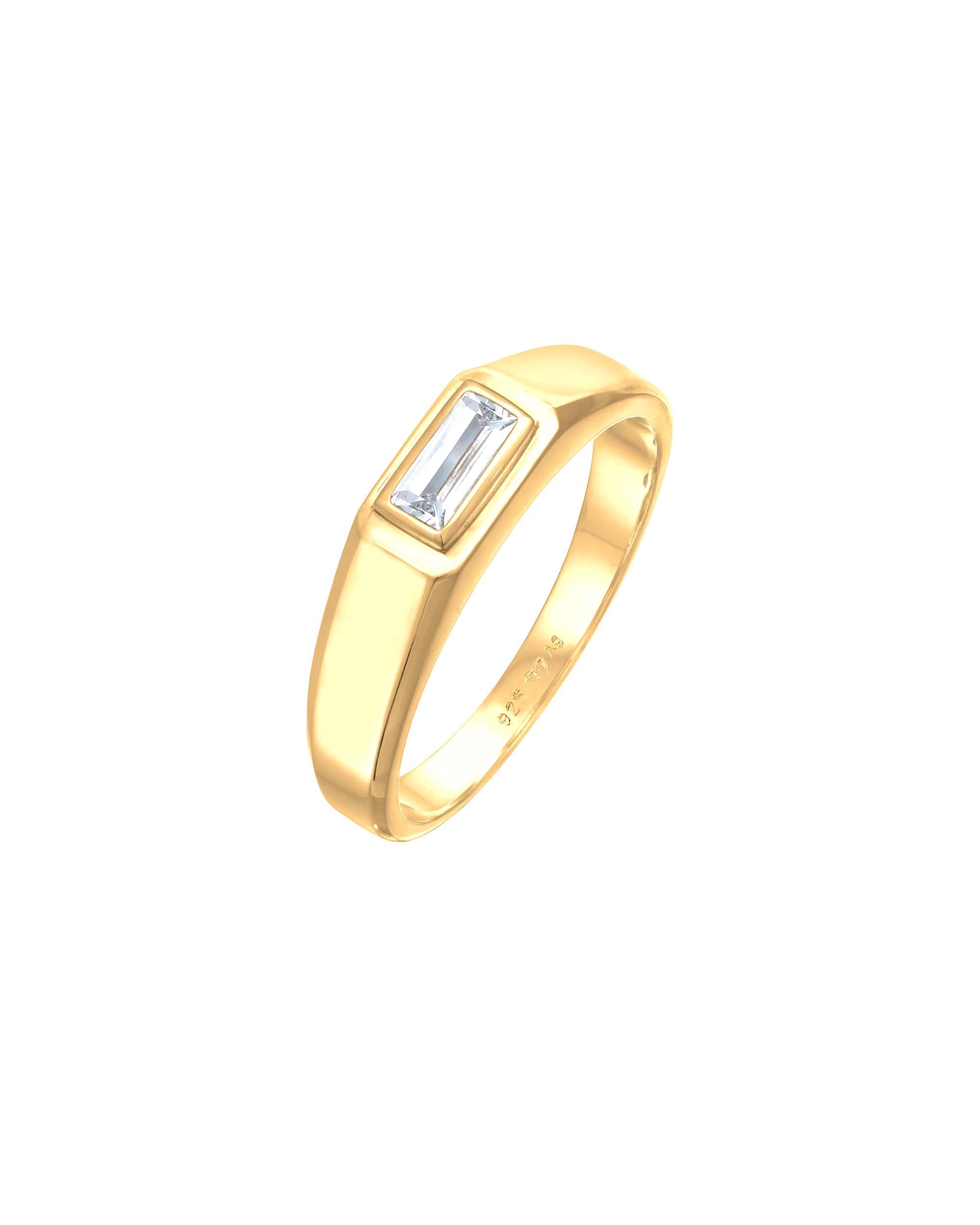 KUZZOI Ring KUZZOI Ring Men's Topaz Simple Elegant 925 Silver