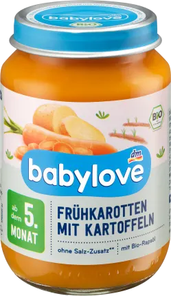 babylove Vegetables early carrots with potato from the 5th month, 190 g