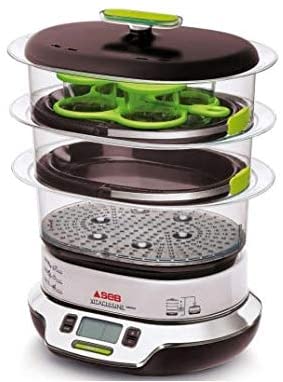 SEB VS4043 - steam cookers (Freestanding, Black, Chrome, Digital, Buttons, Top front, LCD)