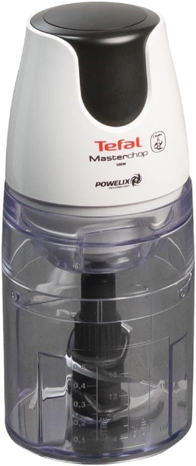 Tefal MB450B Electric Food Chopper 0.5L Clear White 500W 0.5L Clear White Plastic 500W 126mm