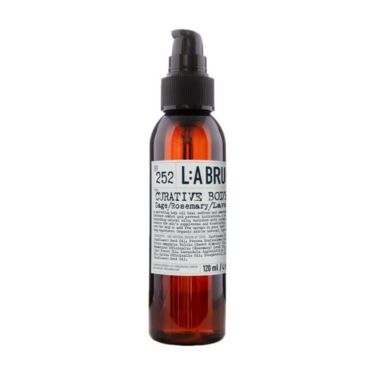 L:A Bruket, 252 Curative Body Oil Sage/Rosmary/Lavender Cosmos Natural Certified 120 ml