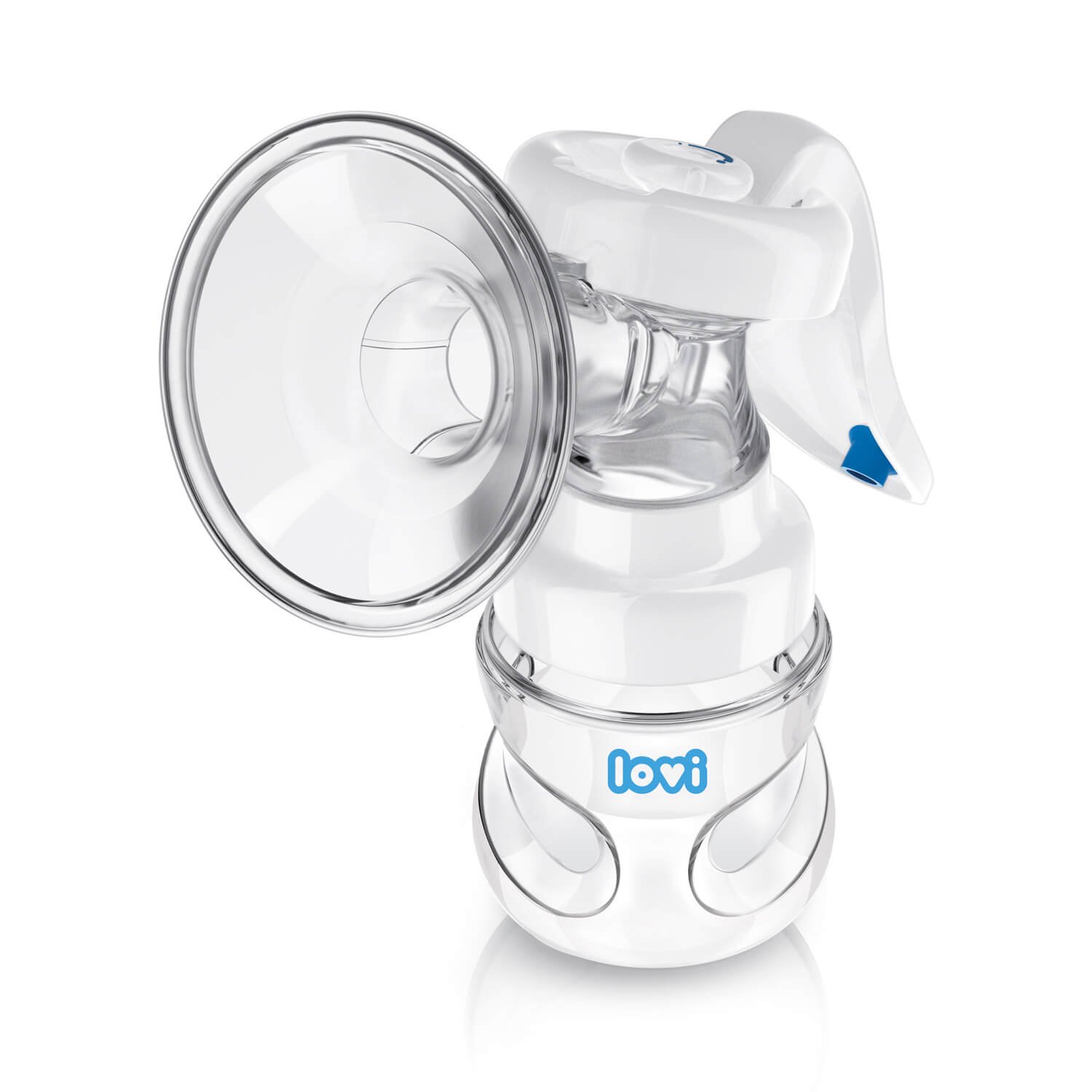 Lovi 5/500MED _ EXP 2 Prong Manual Breast Pump Protect White