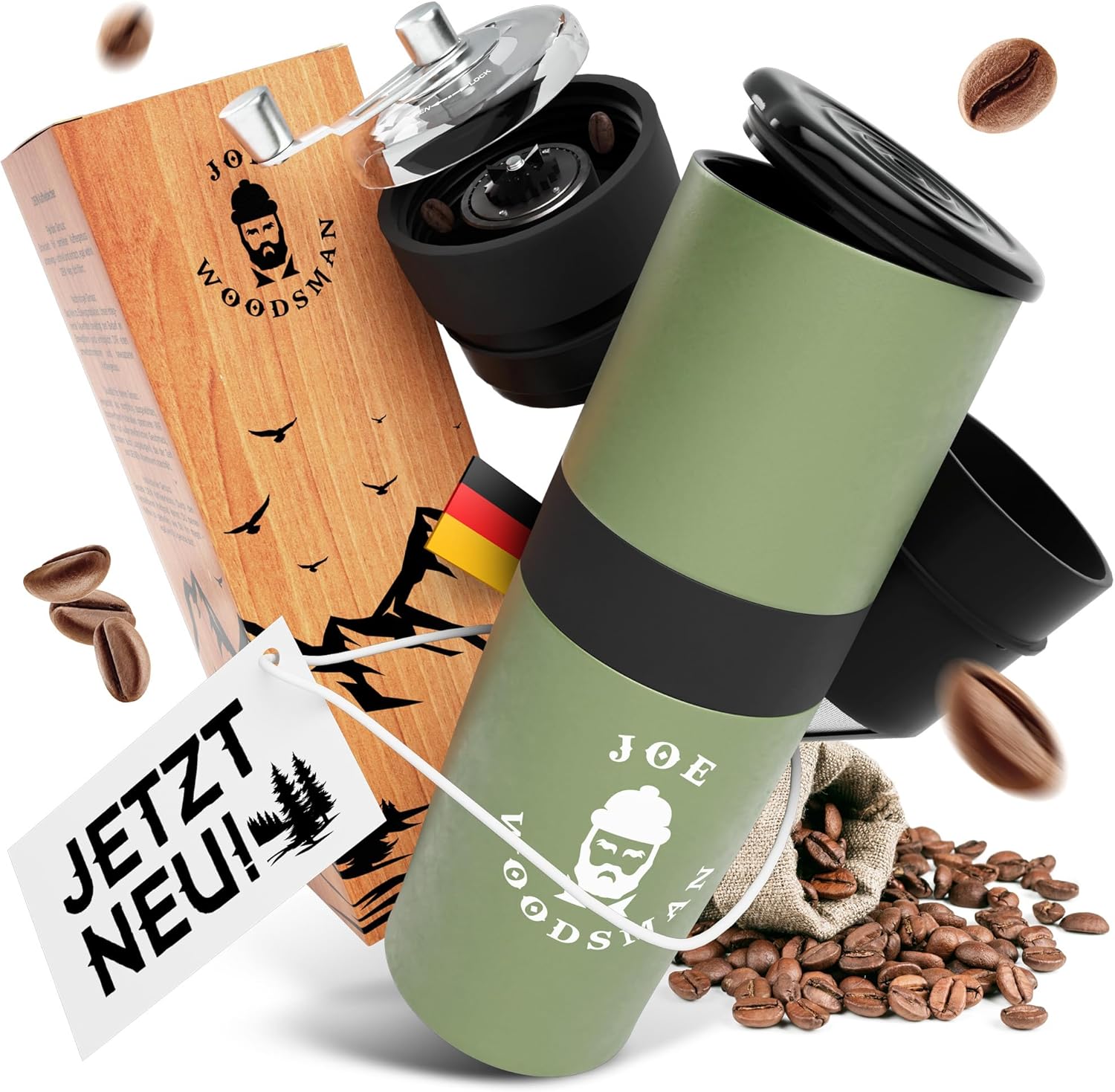 Travel Coffee Machine - All-in-One Mug and Coffee Machine for Hiking, Trekking, Camping and Festivals - Discover Now!