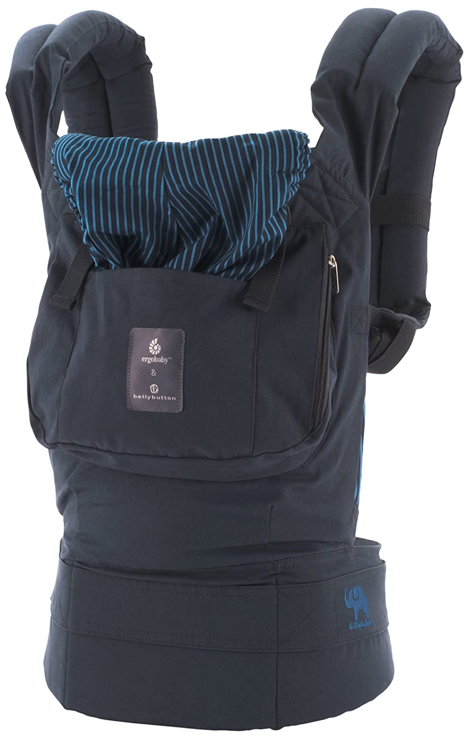 ERGObaby Carrier Bundle-of-Joy Nautical Stripes (bellybutton)