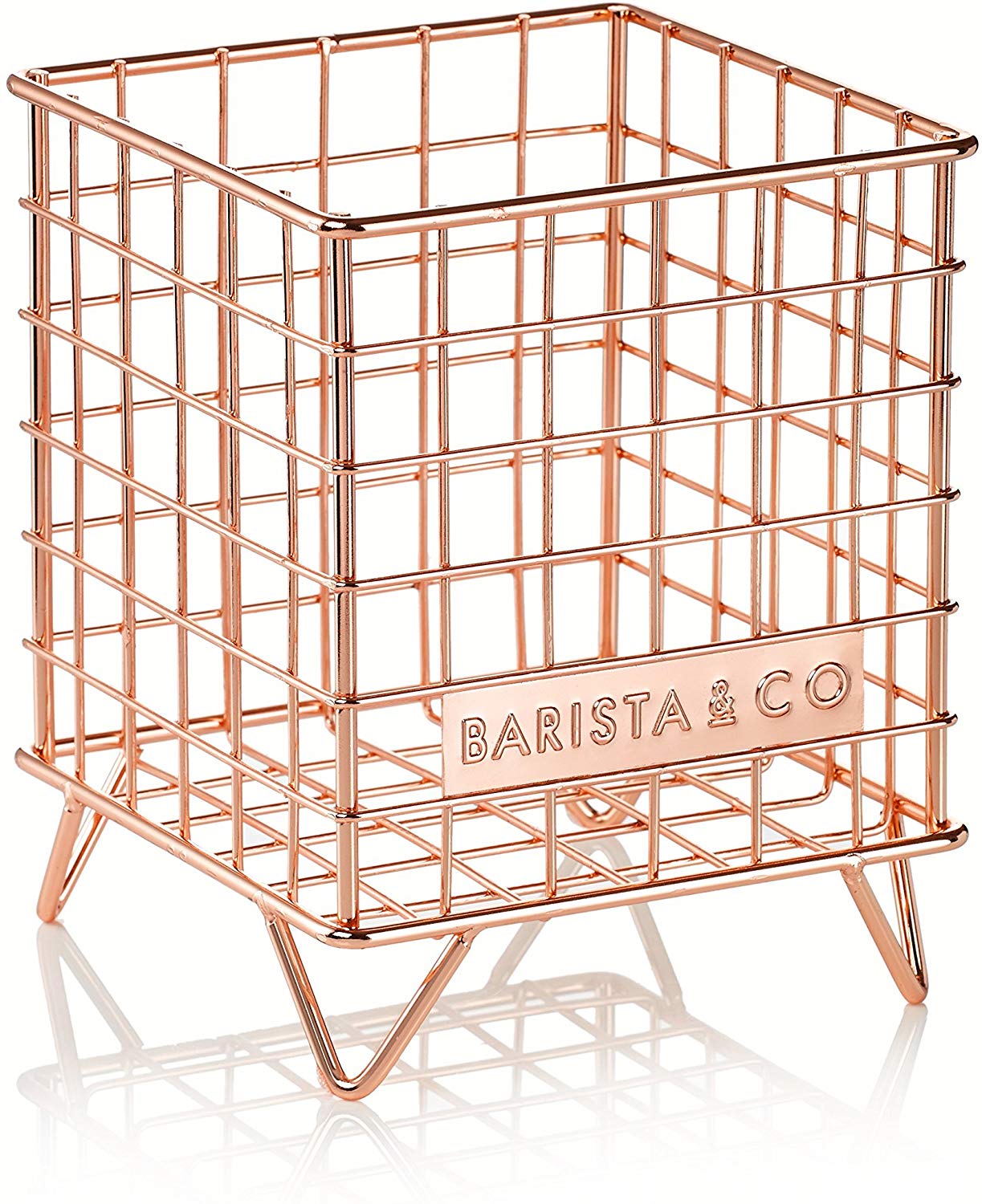 Barista & Co Pod Cage Coffee Capsule Holder, Electric Copper-Parent Electri