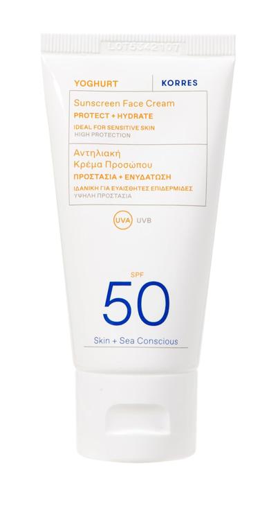 KORRES YOGHURT Sun Cream SPF50 Fast Absorbing Long Lasting Moisturizing Water Resistant 50ml