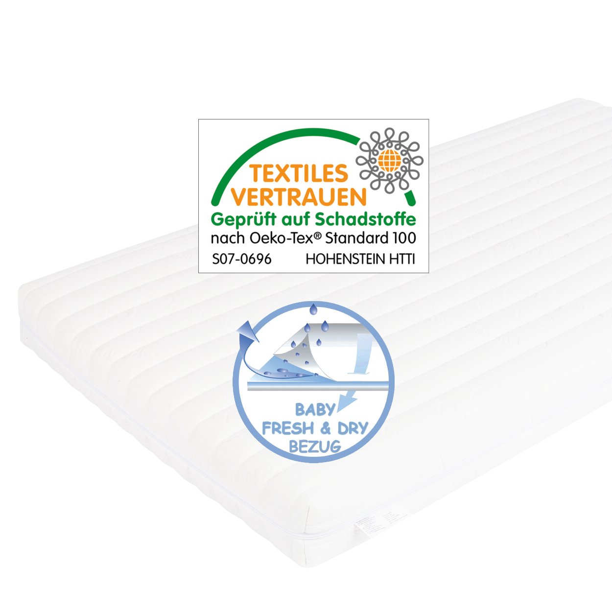 Julius Zöllner 7500100000 Air Sensitive Baby Mattress 60 x 120 cm