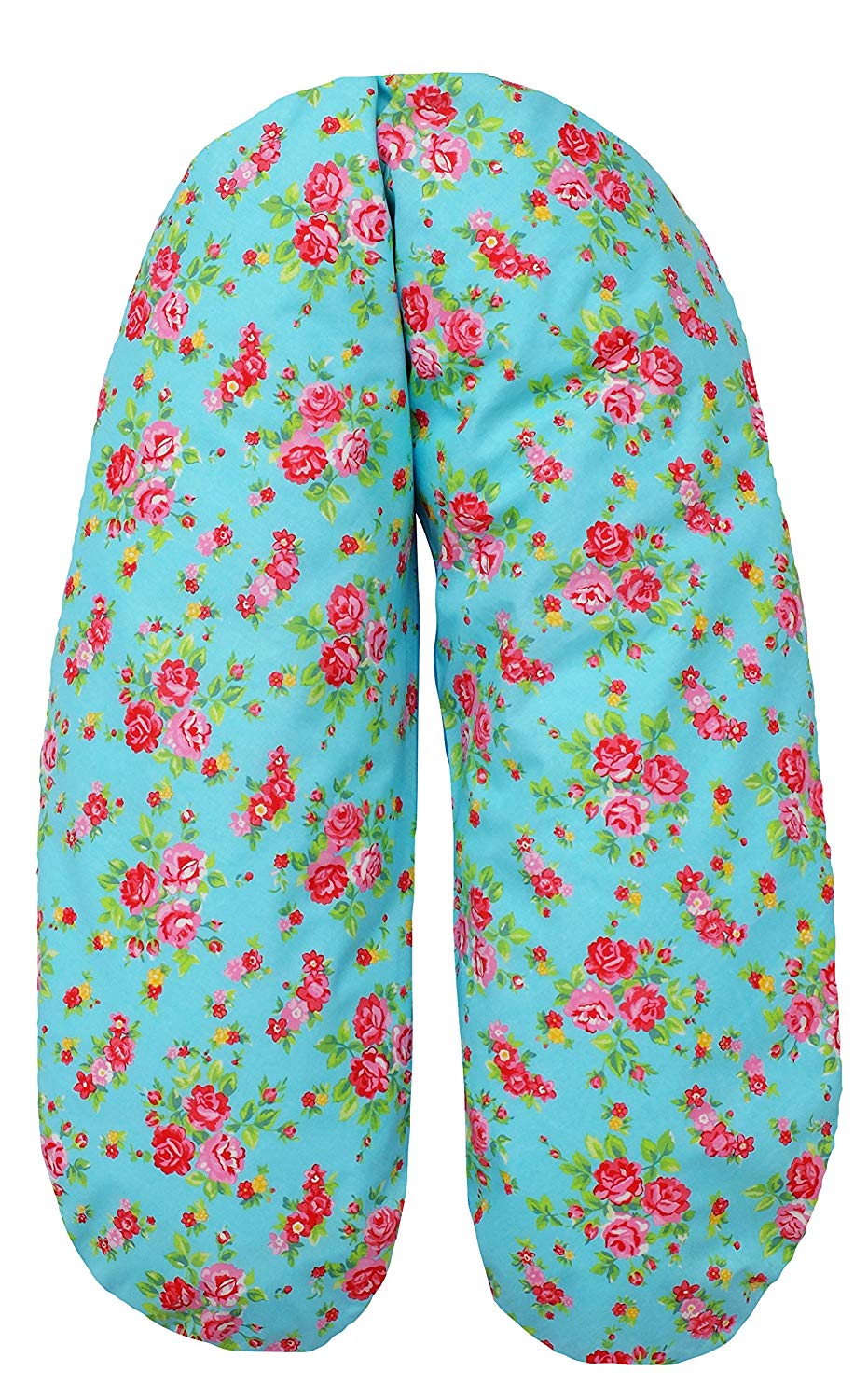 Ideenreich 2359 Breastfeeding Pillow 190 x 40 cm Flower Turquoise Romantik