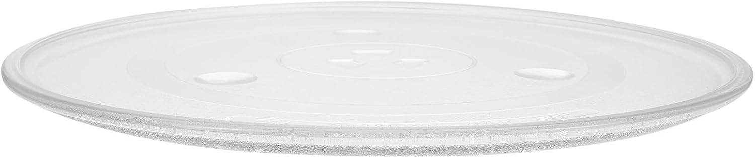 Angoily Microwave Turntable Made of Thick Glass, Round Robust Oven Replacement Part Compatible with Multiple Brands, Stable Microwave Plate for Improved Cooking Experience