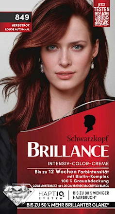 Schwarzkopf Brillance Hair color 849 Autumn Red, 1 pc. 200 ml