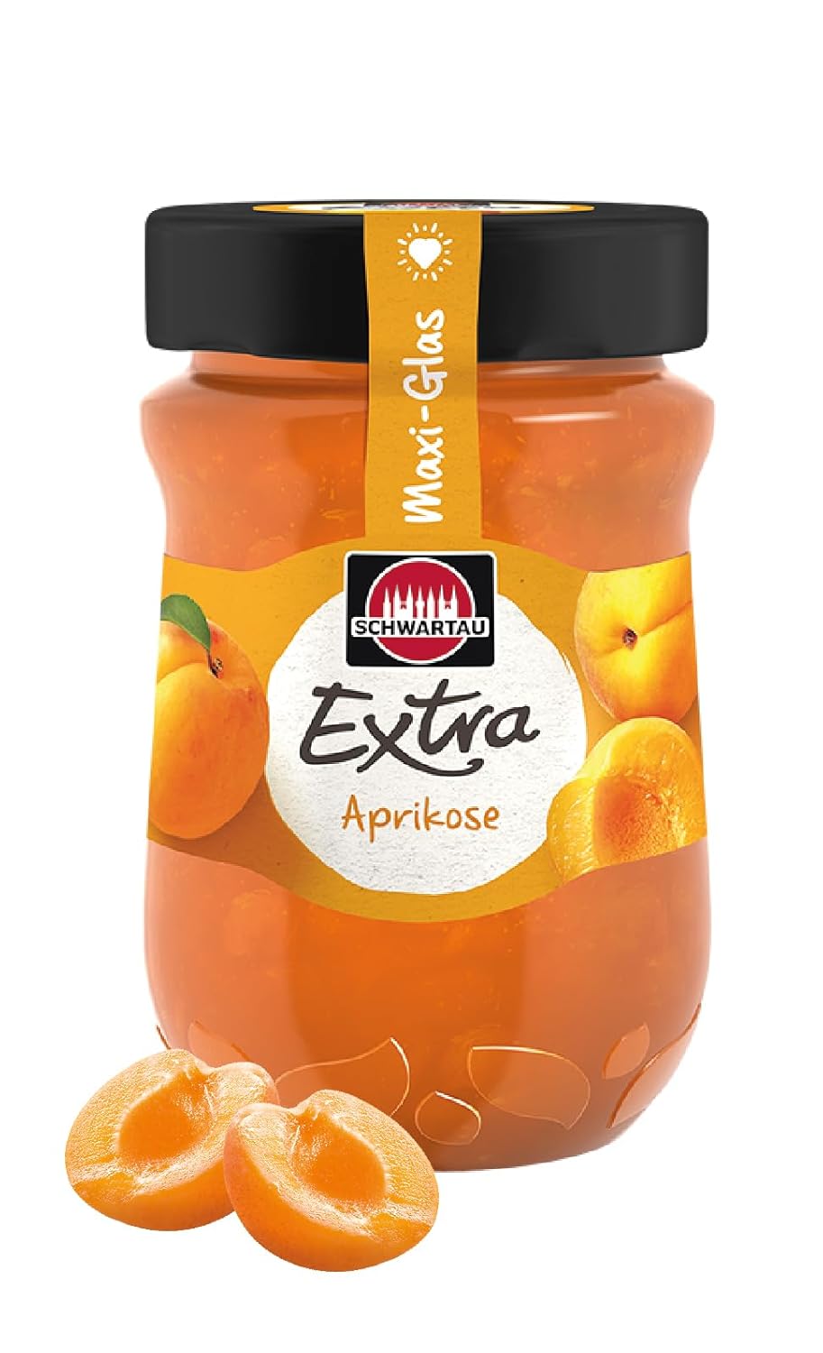 Schwartau Extra Apricot, Jam, Family Size, 600g Maxi