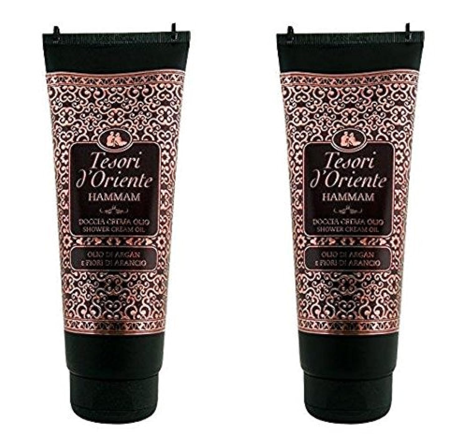 Tesori d'Oriente Tesori d \ 'Oriente Hammam Shower Cream Oil with Argan Oil and Orange Blossom 250 ml Pack of 2