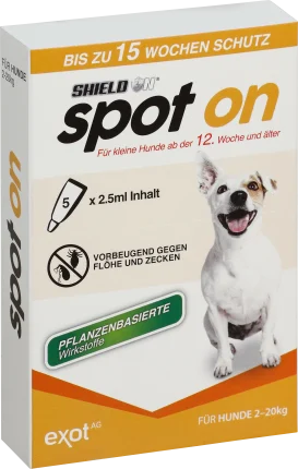 Shield N Insect repellent fluid for small dogs (5 x 2.5ml), 12.5 ml