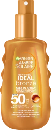 Garnier  Ambre Solaire Sun spray ideal bronze milk-in spray, SPF 50, 150 ml