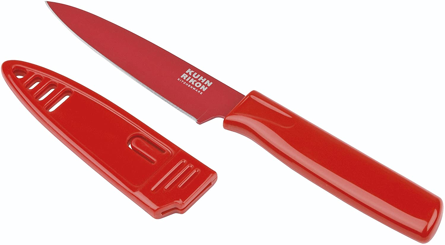 Kuhn Rikon Colori 22816 Knife Vegetable Knife 1 Peeling Knife Blade Guard – Black