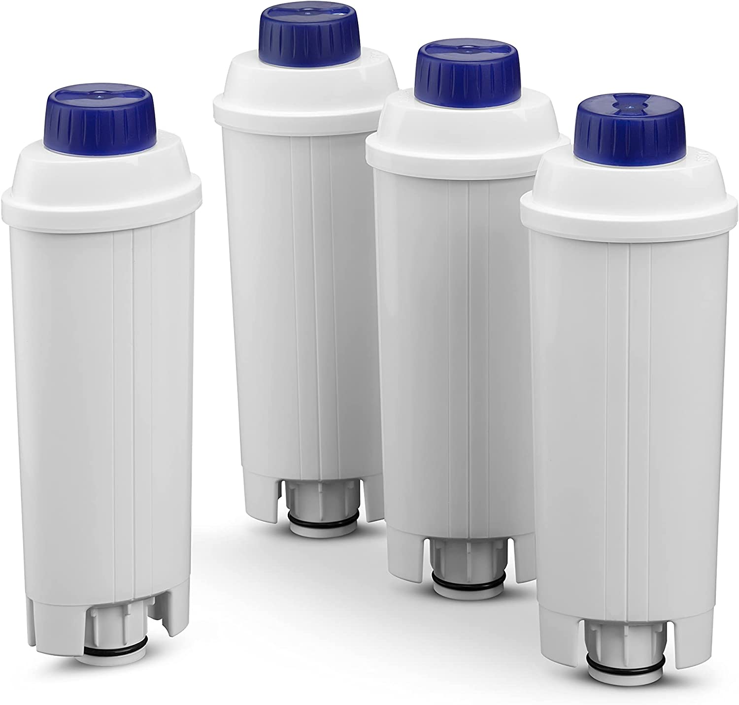 DeLonghi De\'Longhi Original DLSC321 Water Filter, Accessory for De\'Longhi Fully Automatic Coffee Machines with Water Filter, Care and Protection of the Machine, Optimises Coffee Quality and Protects Against Limescale Pack of 4
