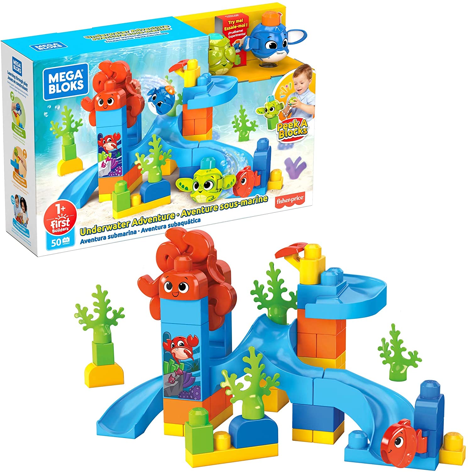 Mega Bloks Gnw64 - Mega Bloks Guck-Guck Underwater Adventure Building Set W