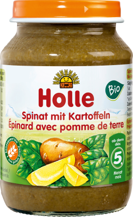 Holle baby food Vegetable spinach with potatoes from the 5th month, 190 g