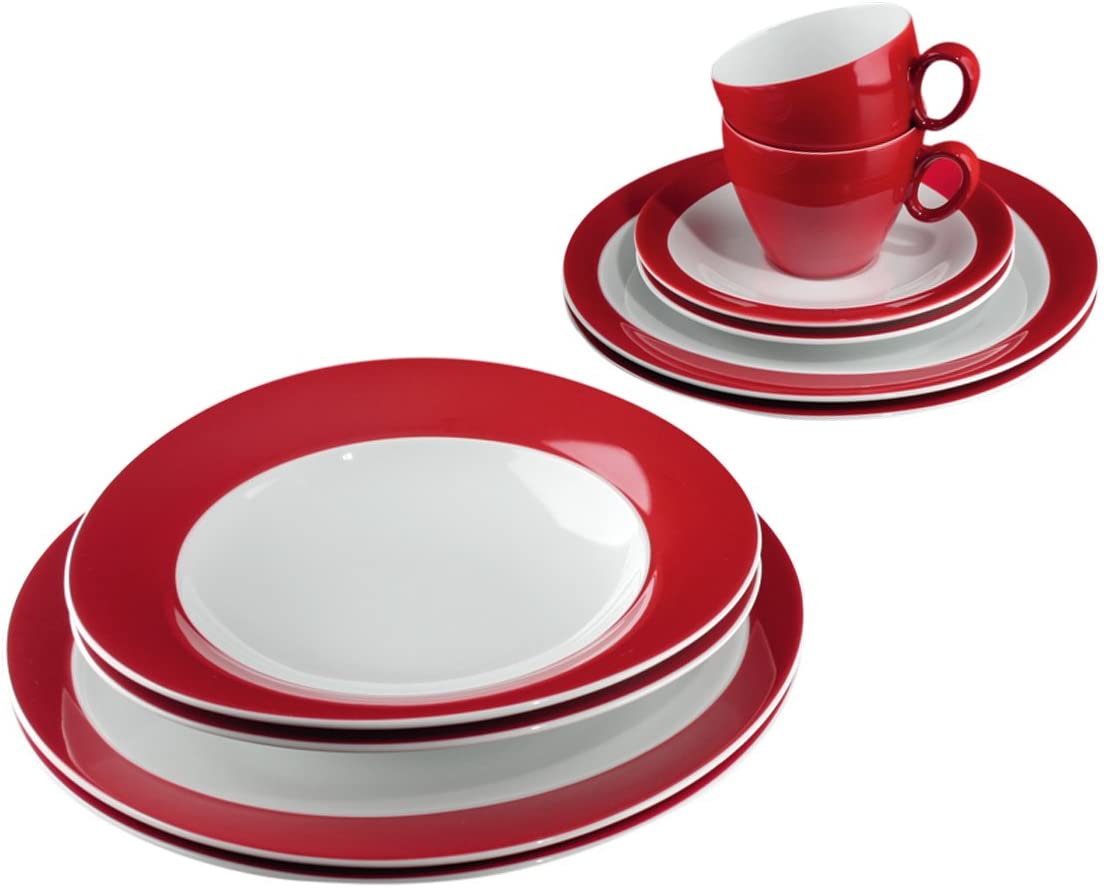 Seltmann Weiden Trio 001.700135 Crockery Set 10 Pieces Ruby Red
