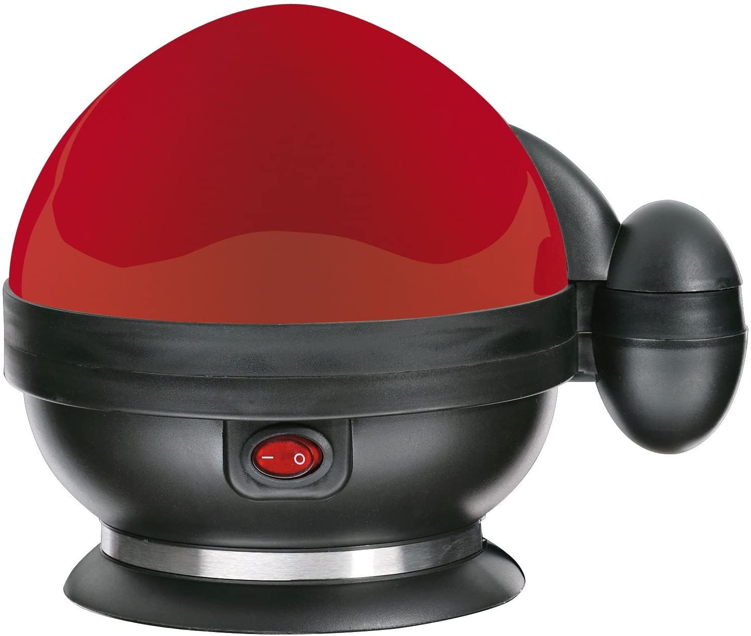 Cilio 0000492415 Egg Cooker, Stainless Steel, Red