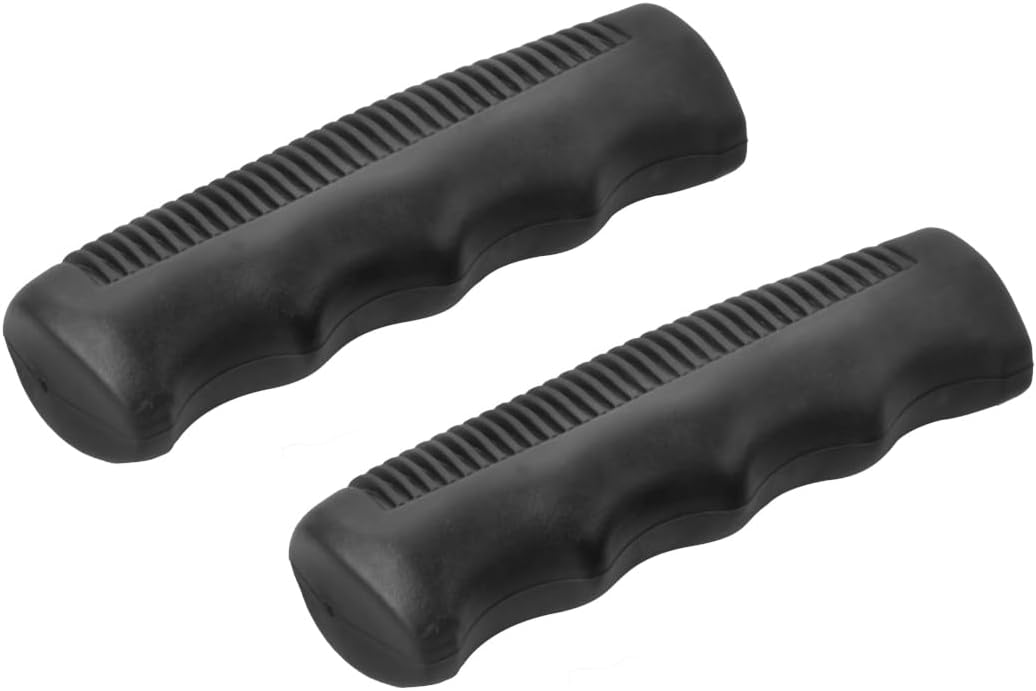 FabaCare GR-KS Comfort Rollator Handles, Ergonomically Shaped, Rubber Handles, Rollator Handle, Rollator Holder, Right and Left, Hand Grip for Mobility Aid, Buffer, 110 x 22 mm, One Pair